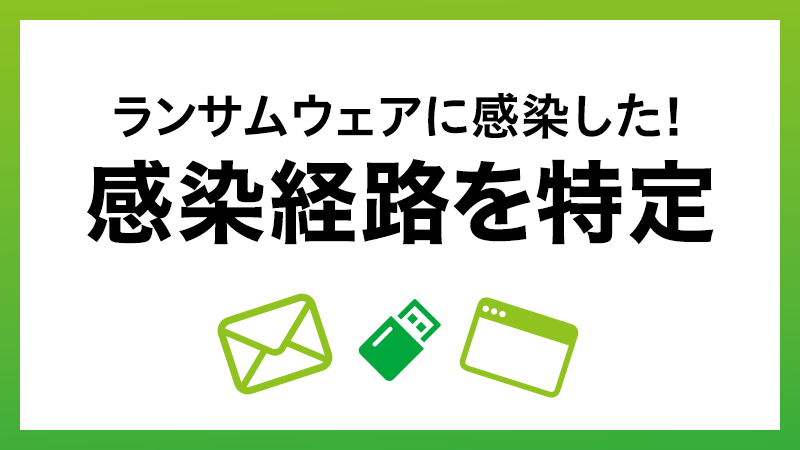 ランサムウェアの主な感染経路と特定方法